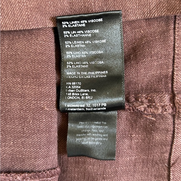 NWT Anthropologie dark brown square neck cargo dress linen blend size 10 - Picture 11 of 13